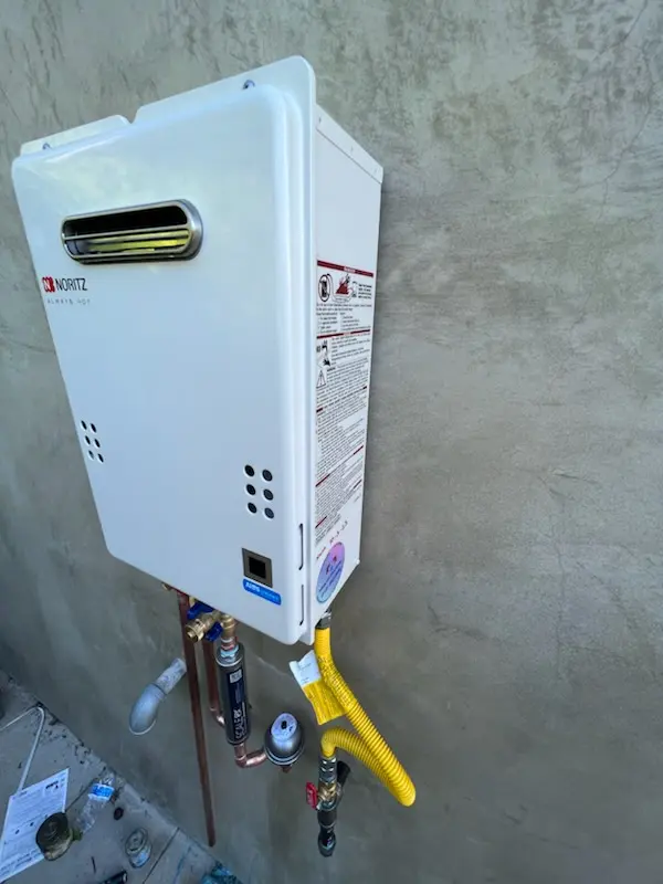 Tankless water heater installation for La Cresta Village homes